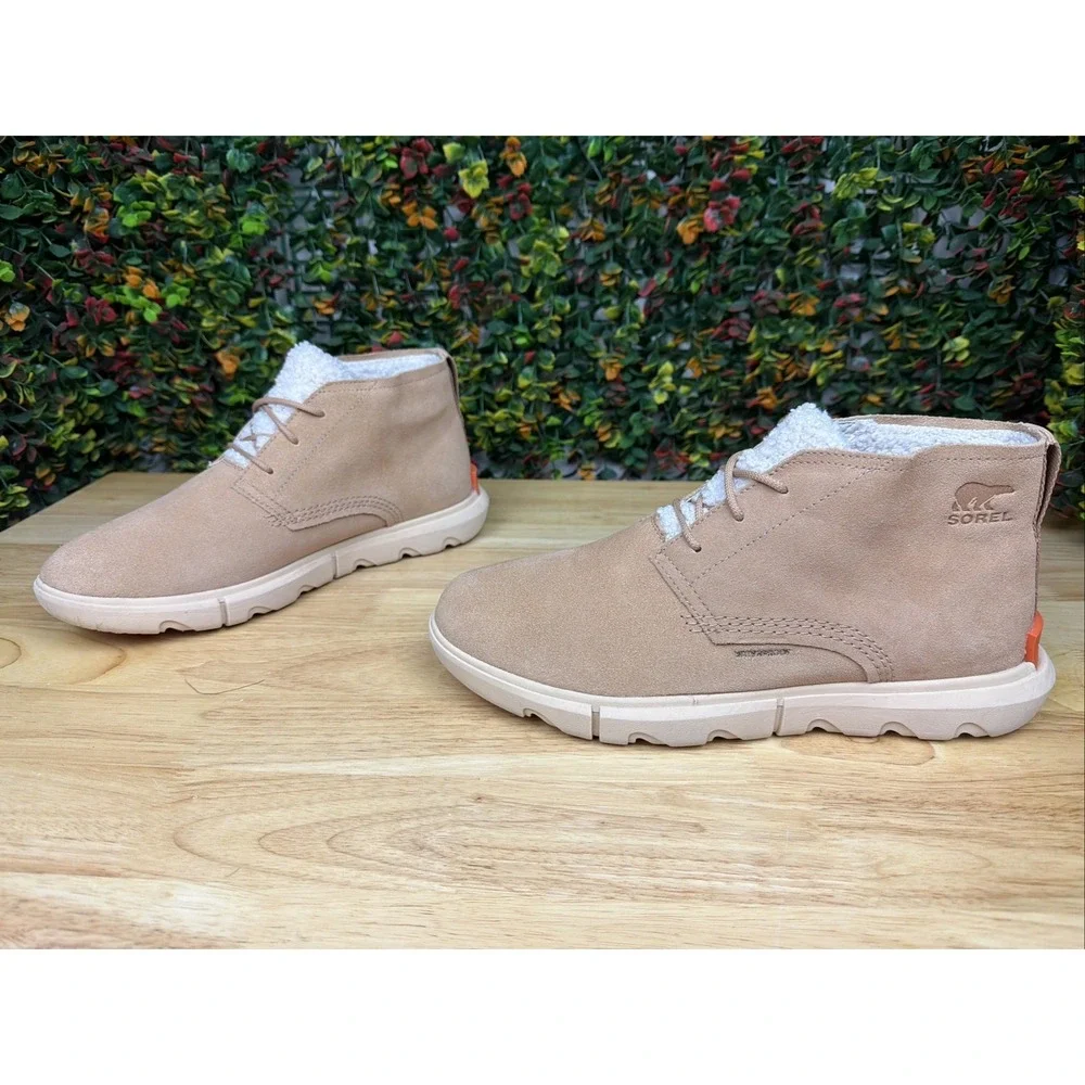 Sorel Explorer II Drift Waterproof‎ Suede Ankle Booties Boots Shoes Tan Women 12